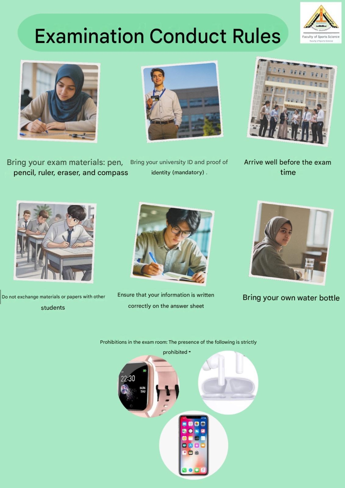 To ensure a safe environment for students, please adhere to the instructions.