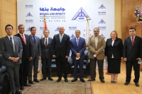 Benha University President receives the Japanese Ambassador in Cairo to discuss ways of Cooperation between them