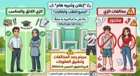 Important notice to all male and female students regarding the official college uniform.
