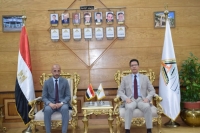 The President of Benha University receives the new Dean of the Faculty of Sports Sciences