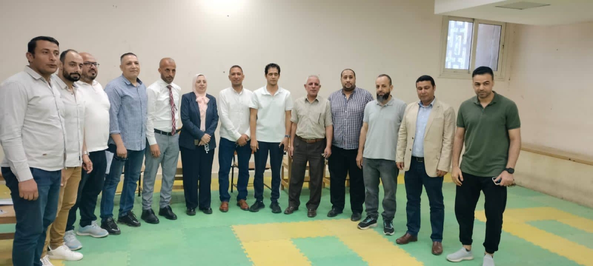 The Vice President of Benha University for Graduate Studies and Research inspects the practical exams of the Faculty of Sports Sciences.